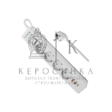 Удлинитель с сетевым фильтром Defender DFS 143, белый, 4розетки, USB+TypeC, 3 м.