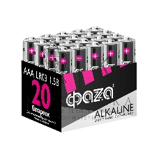 Элемент питания алкалиновый AAA/LR03 1.5В Alkaline Pack-20 (уп.20шт) ФАZА 5028128