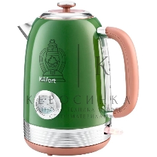 Чайник электрический Kitfort KT-6110 1.7л. 2200Вт зеленый (корпус: нержавеющая сталь)