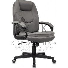 Кресло руководителя Бюрократ CH-668 темно-серый Holland 18, крестов. пластик