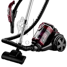 Пылесос BRAYER BR4211 черный/бордовый, 400/2200 Вт, уборка сухая, пылесборник контейнер, 3 л