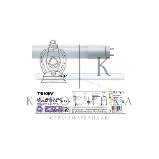 Лампа светодиодная TOKOV ELECTRIC 18 Вт линейная T8 4000К G13 176-264В