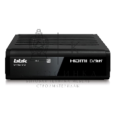 Приставка для цифрового ТВ BBK SMP025HDT2 черный, DVB-T2, DVB-T, HDMI, USB 2.0