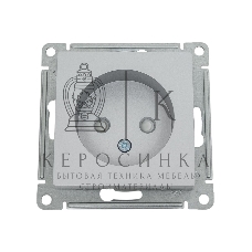 Механизм розетки 1-м СП AtlasDesign без заземл. защ. шторки 16А алюм. SchE ATN000349