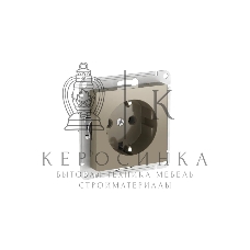 Розетка AtlasDesign 16А с заземл. быстрозажим. клем. механизм шампань SE ATN000543S