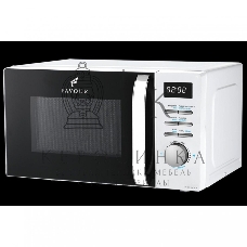 Микроволновая печь FAVOUR FV RTD 700 20W белый, 20 л, 700 Вт, переключатели - кнопки, поворотные переключатели