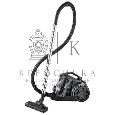 Пылесос BBK BV1601 серый, 300/1600 Вт, уборка сухая, пылесборник контейнер 2 л