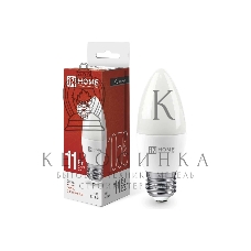 Лампа светодиодная LED-СВЕЧА-VC 11Вт 230В E27 4000К 990лм IN HOME 4690612020495