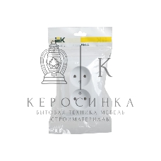 Розетка 2-м СП Вега РС12-2-ВБ без заземл. контакта без защ. штор 10А белый ИЭК ERV20-K01-10-DM