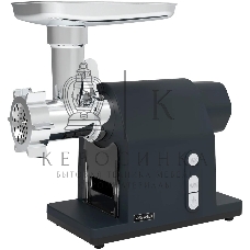 Мясорубка электрическая Rondell RDE-1452 графит/серебристый, 2000 Вт, 1.5 кг/мин, реверс, защита от перегрузки, насадки - 5