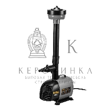 Насос фонтанный Denzel FNP110-34, 112 Вт, подъем 3,4 м, 3400 л/ч, колокольчик/каскад/гейзер