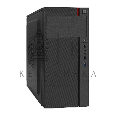 Компьютерный корпус Miditower ExeGate AA-440U-AA500 (ATX, AA500 8 см, 2*USB+1*USB 3.0, аудио, черный)