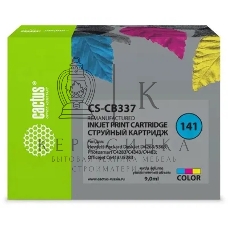 Картридж струйный Cactus CS-CB337 №141 трехцветный (9 мл.) для HP DJ D4263/D4363/D5360/DJ J5783/J6413