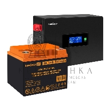 Комплект Источник бесперебойного питания EX295992RUS + батарея 45Aч EX285666RUS 1шт (инвертор, синус, для котла, PF=1, настенный) ExeGate IdealSine SR-600.LCD.2SH <600VA/600W, чистая синусоида, цветной LCD-дисплей, 2*Schuko, крепление настенное, черный> +