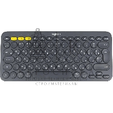 Клавиатура беспроводная Logitech K380, Bluetooth, темно-серый