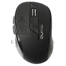 Мышь беспроводная Qumo Office Line Black M78 черный, 1600 dpi, радиоканал, USB, кнопки - 6
