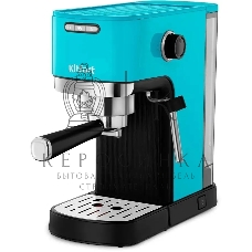 Кофеварка рожковая Kitfort КТ-7461 бирюзовый/черный, исп. кофе - молотый, 1.2 л, 1350 Вт, 20 бар