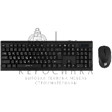 Комплект беспроводной клавиатура + мышь Oklick 230M черный 2.4ГГц Nano Receiver USB