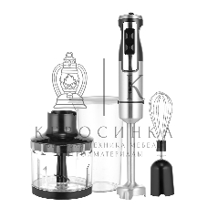 Блендер Centek CT-1338 черный/сталь, 1300 Вт, DC мотор, РЕГУЛЯТОР МОЩНОСТИ сLED, стакан, чоппер, венчик