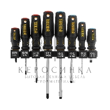 Набор отверток на полке Denzel 8 шт., PH+SL, S2, 3к рукоятка