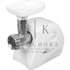 Мясорубка электрическая Ротор ЭМШ 35/250-3 белый, 1500 Вт, 0.6 кг/мин, реверс, защита от перегрузки, насадки - 4