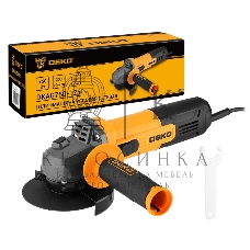 Угловая шлифовальная машина (УШМ) DEKO DKAG750-125, 125мм, 750 Вт