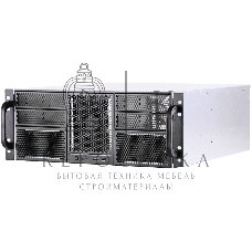 Корпус компьютерный Procase RE411-D4H11-E-55 Корпус 4U server case,4x5.25+11HDD,черный,без блока питания,глубина 550мм,MB EATX 12