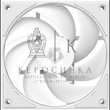 Вентилятор для корпуса ID-COOLING AF-1230-W белый, 120 мм, 2000 об/мин, 31.1 дБ, 4 pin