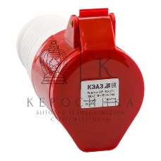 Розетка кабельная 225 32А 380AC 3P+PE+N 6ч IP44 КЭАЗ 222753