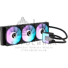 Кулер с водяным охлаждением Formula V Line ICE JET GLOW 360 BK, 360мм, 3x120мм, ARGB fans, LGA115X/1200/1700/1851, AM4/AM5