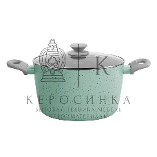 Кастрюля Maunfeld HELGA MCS57FA05FS из кованого алюминия со стеклянной крышкой, 24 см, 5,7 л.