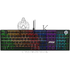 Клавиатура MSI Forge GK320 проводная, USB Type-A, чёрный