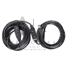 Кабель-адаптер USB3.0-repeater, удлинительный активный Am-->Af 15м QUST/qust