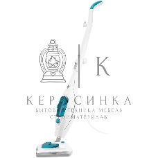 Швабра паровая Kitfort КТ-3908 белый/бирюзовый