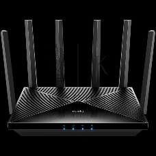 Маршрутизатор Cudy APP BE6500 2.5G Dual Band Wi-Fi 7 Mesh Router, Chipset Broadcom, 802.11be/ax/ac/a/b/g/n, 5764Mbps at 5GHz + 688Mbps at 2.4GHz, 1 x 2.5Gbps WAN Port, 4 x 10/100/1000Mbps Ports, 6 x 5dBi fixed antennas, WiFi router/AP/Repeater/WISP Mode, 