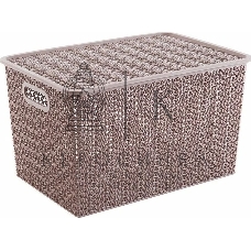 VIOLET Вязь 14л с крышкой розовый нюд 533111