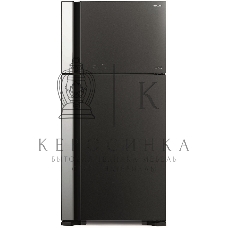 Холодильник Hitachi R-VG660PUC7-1 GGR серый стекло двухкамерный 405/145л морозилка сверху No Frost