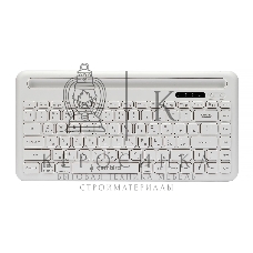 Клавиатура беспроводная Gembird KBW-8, 84кл, подставка для телефона, BT 5.1, белая