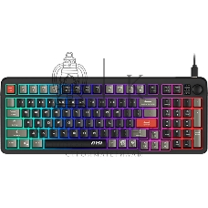 Клавиатура MSI GK110 черный/серый USB for gamer LED (S11-04RU258-HH9)