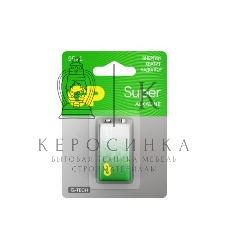 Алкалиновая батарейка GP Super Alkaline G-Tech 9V Крона - 1 шт. на блистере (1 шт.)