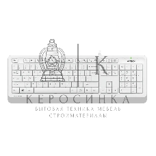 Клавиатура проводная A4Tech Fstyler FK10, USB, белый/серый