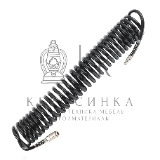 Шланг спиральный PATRIOT PU 15/8, полиуретан, длина 15 м, диаметр 8x12 мм,быстросъем.