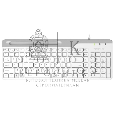 Клавиатура проводная A4Tech Fstyler FK25, USB, белый/серый