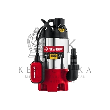 Насос ЗУБР НПГ-М3-1100-С, дренажный для грязной воды, корпус - нерж. сталь, 1100 Вт