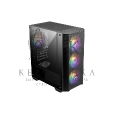 Компьютерный корпус MSI MAG FORGE M100A, Mini-Tower, черный 4x120мм
