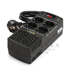 Стабилизатор ExeGate Power AD5000-1000 (1000VA/500W, диапазон 150...280В, 4 евророзетки)