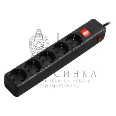 Сетевой фильтр Smartbuy (SBSP-5-18-K) 5 гн х 1,8 м черный