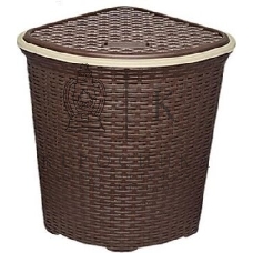 Корзина для белья VIOLET Ротанг 60л угловая (коричневый) 235001