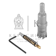 Коронка по металлу Denzel твердосплавная, 21 мм