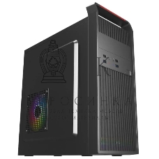 Компьютерный корпус ACD Coffre 102N mATX, черный, 80мм rear FAN, w/o PSU